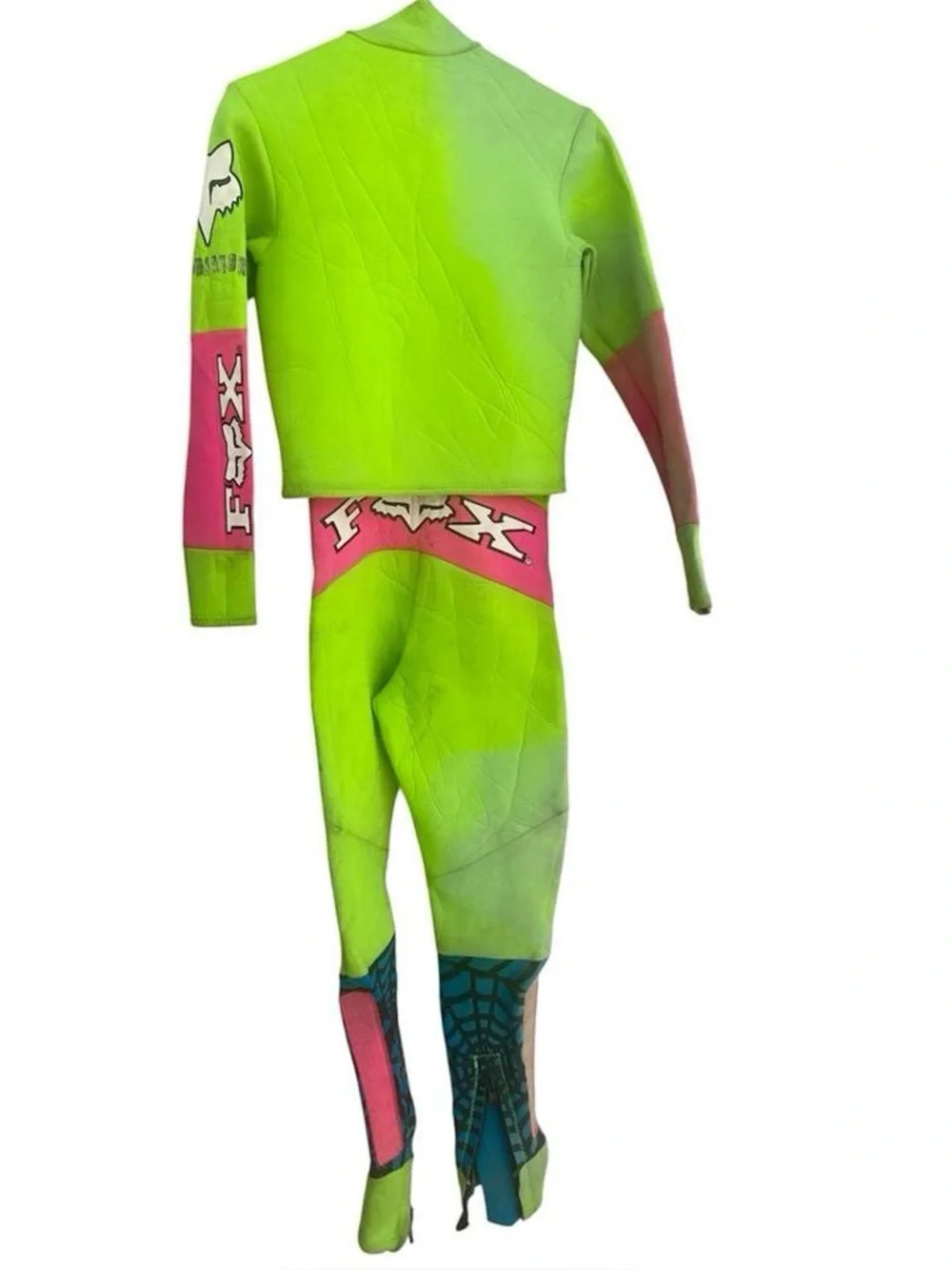 vintage 1990s Fox Racing two-piece jet ski water sports wetsuit size Small